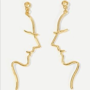 Face Dangling Earrings
